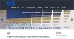 Desktop Screenshot of britishrecordsassociation.org.uk